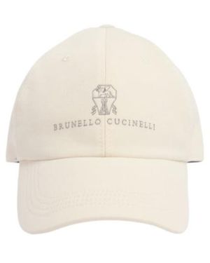 Brunello Cucinelli Logo Baseball Cap - White