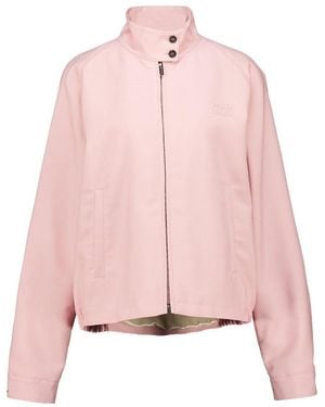 Miu Miu Logo-Embroidered Jacket - Pink