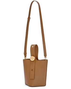 Loewe Pebble Mini Bucket Bag - White