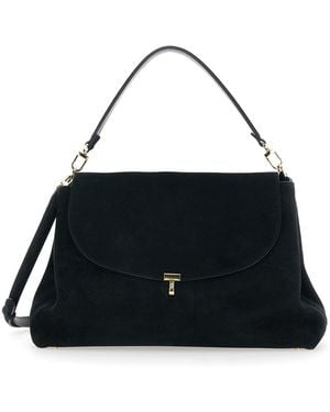 TOTEME Totême T-Lock Satchel Bag - Black