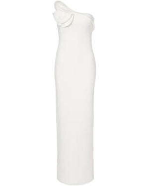 Roland Mouret Bridal One-Shoulder Crêpe Maxi Dress - White