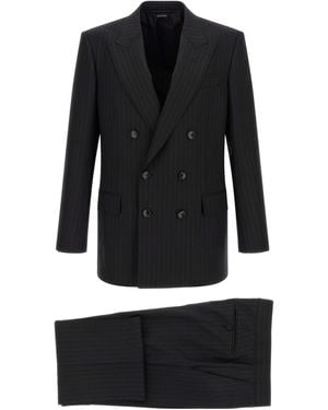 Tom Ford Pinstriped Blazer - Black