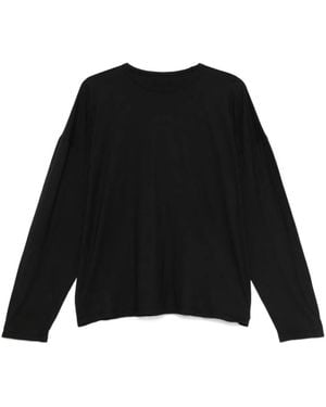 Haikure Crewneck Long-Sleeve T-Shirt - Black