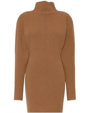 Max Mara Long-Sleeved Dress - Brown