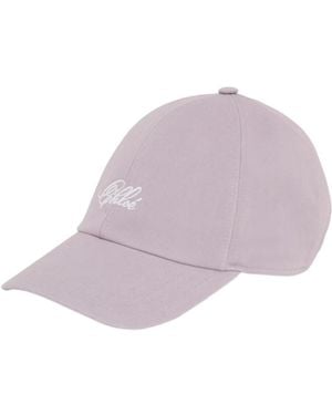 Chloé Chloé Logo Embroidered Charm Detailed Cap - Purple