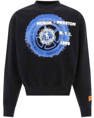 Heron Preston Logo Print Sweatshirt - Blue