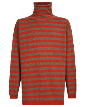 Lardini High Neck Jumper - Red