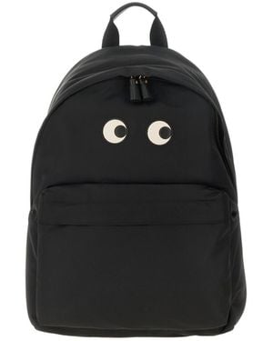 Anya Hindmarch Eyes Motif Printed Backpack - Black