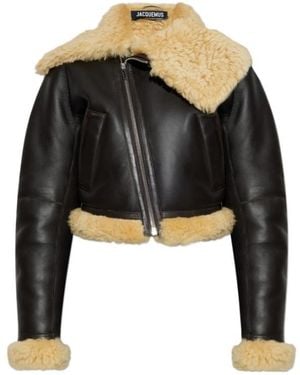 Jacquemus The Aviatore Zip-Up Jacket - Black