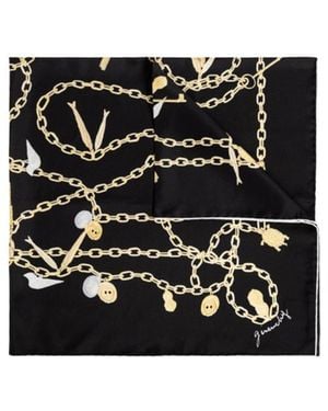 Givenchy Chain-Link Printed Scarf - Black