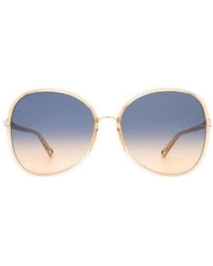 Chloé Chloé Eyewear Butterfly Frame Sunglasses - Blue