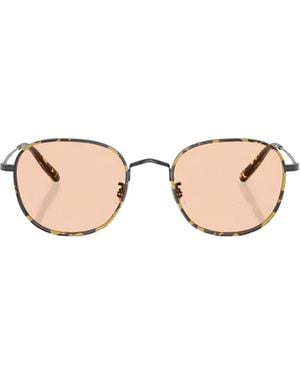 Oliver Peoples Mehr Round-Frame Sunglasses - Pink