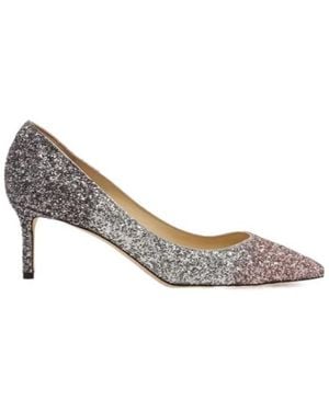 Jimmy Choo Crystal Heel Pumps - White