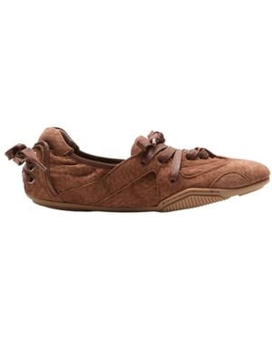 Acne Studios Lace-Up Flat Shoes - Brown
