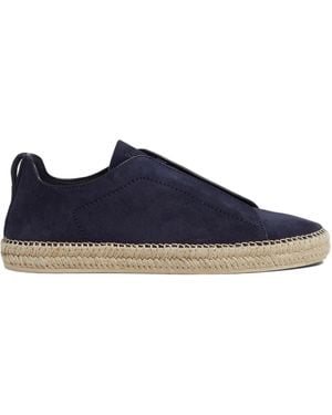 ZEGNA Triple Stitch Espadrilles - Blue