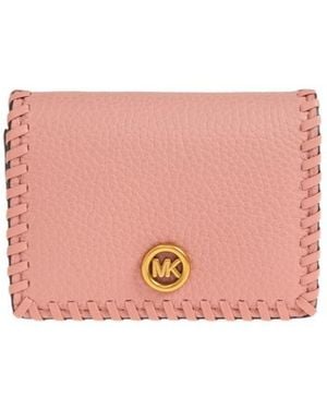 MICHAEL Michael Kors Woven-Trim Wallet - Pink