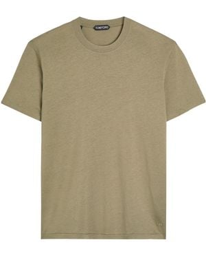 Tom Ford Simple Short-Sleeved T-Shirt - Green