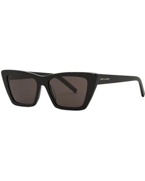 Saint Laurent Mica Cat-Eye Sunglasses - Metallic