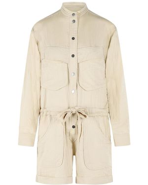 Isabel Marant Isabel Marant Étoile Betyna Belted Short Jumpsuit - Natural