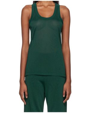 Studio Nicholson Semi-Transparent Knitted Vest - Green