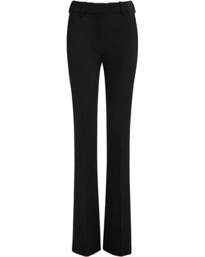 Balmain Low-Waisted Wool Satin Pants - Black