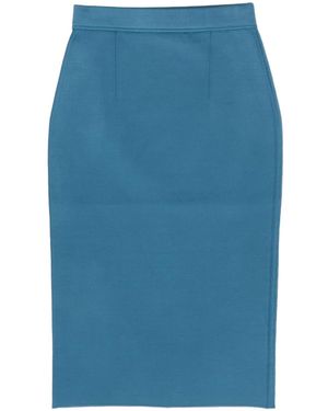 Tom Ford Knitted Midi Skirt - Blue