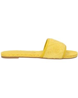 Tory Burch Minimalist Solid-Color Slippers - Yellow