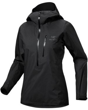 Arc'teryx Alpha Gore-Tex Lightweight Hooded Jacket - Black