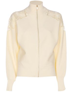 Twinset Zipped Jacket - Natural