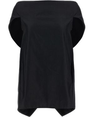 The Row Wide-Neck Blouse - Black