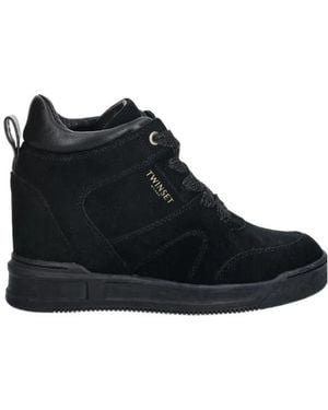 Twinset Suede Trainers - Black