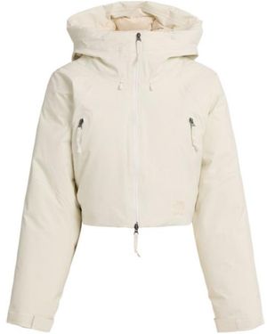 The North Face Short Down Jacket With Hood - Natural