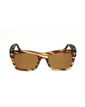 Tom Ford Eyewear Square Frame Sunglasses - Metallic