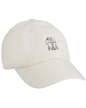 Brunello Cucinelli Logo-Embroidered Baseball Cap - White