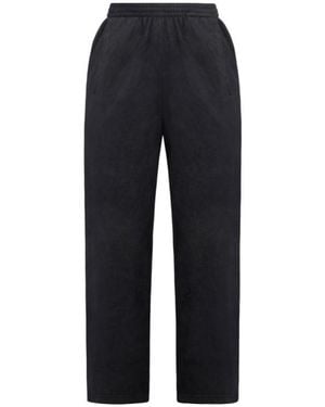 Balenciaga Drawstring Straight Leg Trousers - Blue