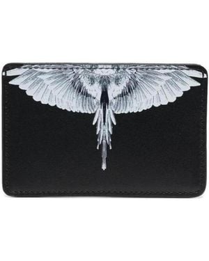Marcelo Burlon Wings Print Cardholder - Black