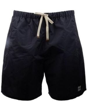 Miu Miu Drawstring Shorts - Blue