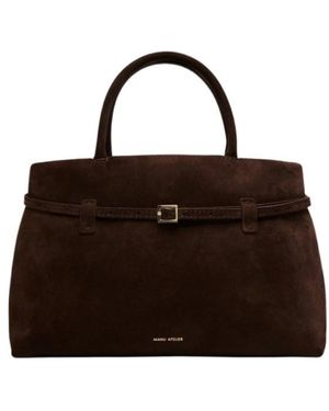 MANU Atelier Le Cambon 35 Belted Shoulder Bag - Brown