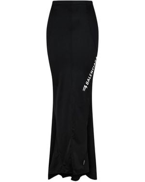 Balenciaga Sporty B Activewear Mermaid Skirt - Black