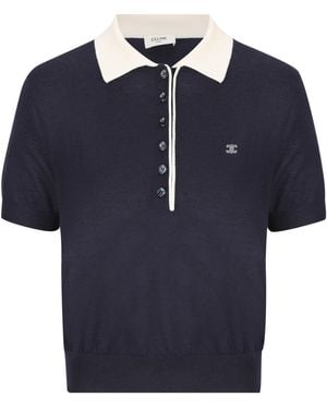 Celine Polo Jumper - Blue