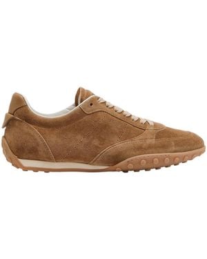 Tod's Sportiva 13M Paneled Leather Sneakers - Brown