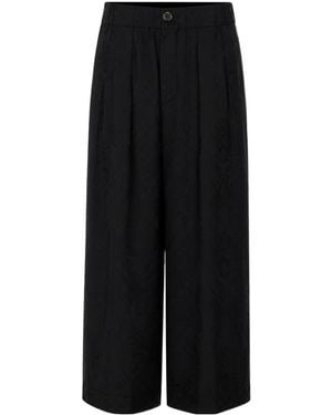 Uma Wang Jacquard Casual Pants - Black
