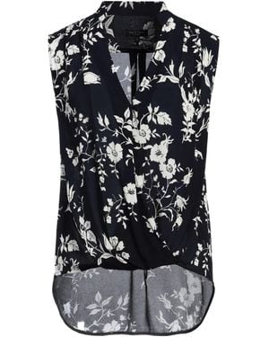 Rag & Bone Sleeveless Floralprint Top - Black