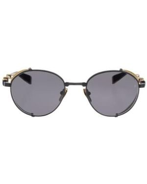 Balmain Logo Sunglasses - Metallic