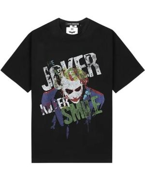 Junya Watanabe The Dark Knight Joker Cotton T-Shirt - Black