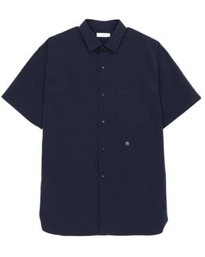 Nanamica Short-Sleeved Lapel Shirt - Blue