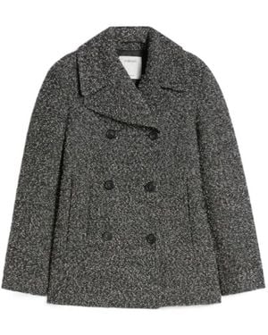 Sportmax Double-Breasted Coat - Grey
