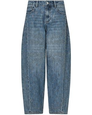 Liu Jo Jeans Balloon With Rhinestones - Blue