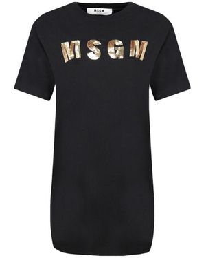 MSGM Logo Dress - Black