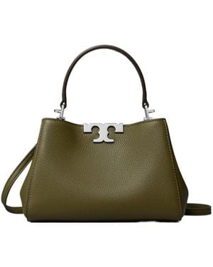 Tory Burch Eleanor Pebbled Mini Satchel Bag - Green